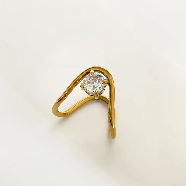 Skanto | 18k Uregelmessig Vri Diamant Ring