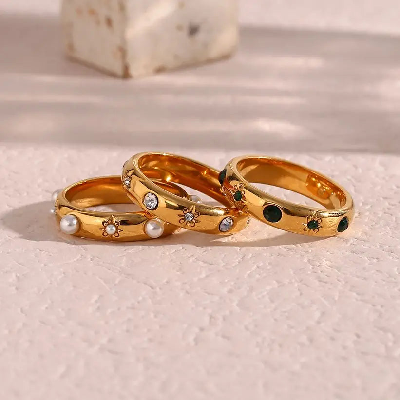 Skanto | 18k Stjerne & Stein Inkludert Ring