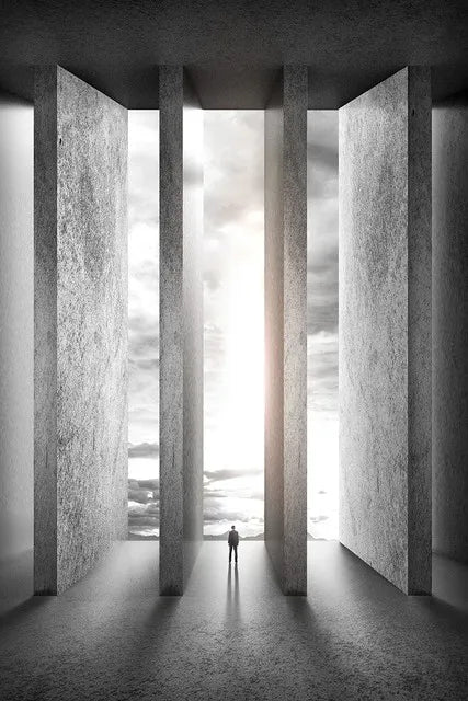 Moderne Geometriske Arkitektoniske Landskaps Veggkunst Fine Art Lerret Utskrifter Bilder For Studio Hjemme Kontor Entré Inspirerende Kunst Dekor | Skanto