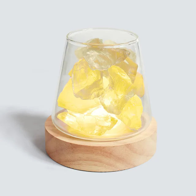 Skanto | Himalaya Saltlampe - Krystall Nattlys & Aromaterapi Diffuser
