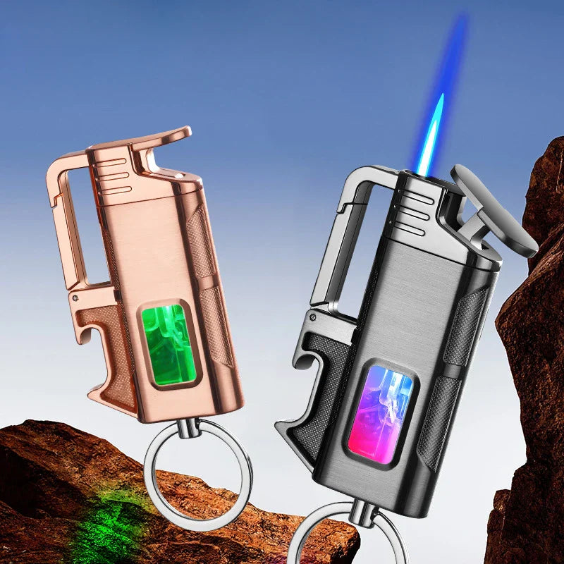 Moderne Vindresistente Metall Flaskeåpner Nøkkelring Lighter | Skanto
