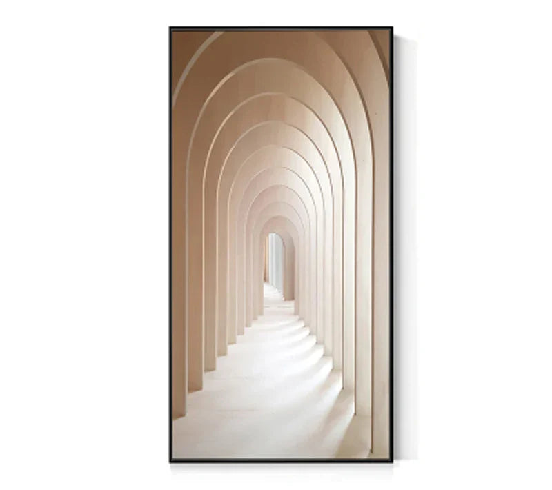 Moderne Abstrakt Minimalistiske Buemotiver Arkitektur Veggkunst Fine Art Lærred Utskrifter Bilder For Inngangshall Foyer Stue Hjemmekontor Dekor | Skanto