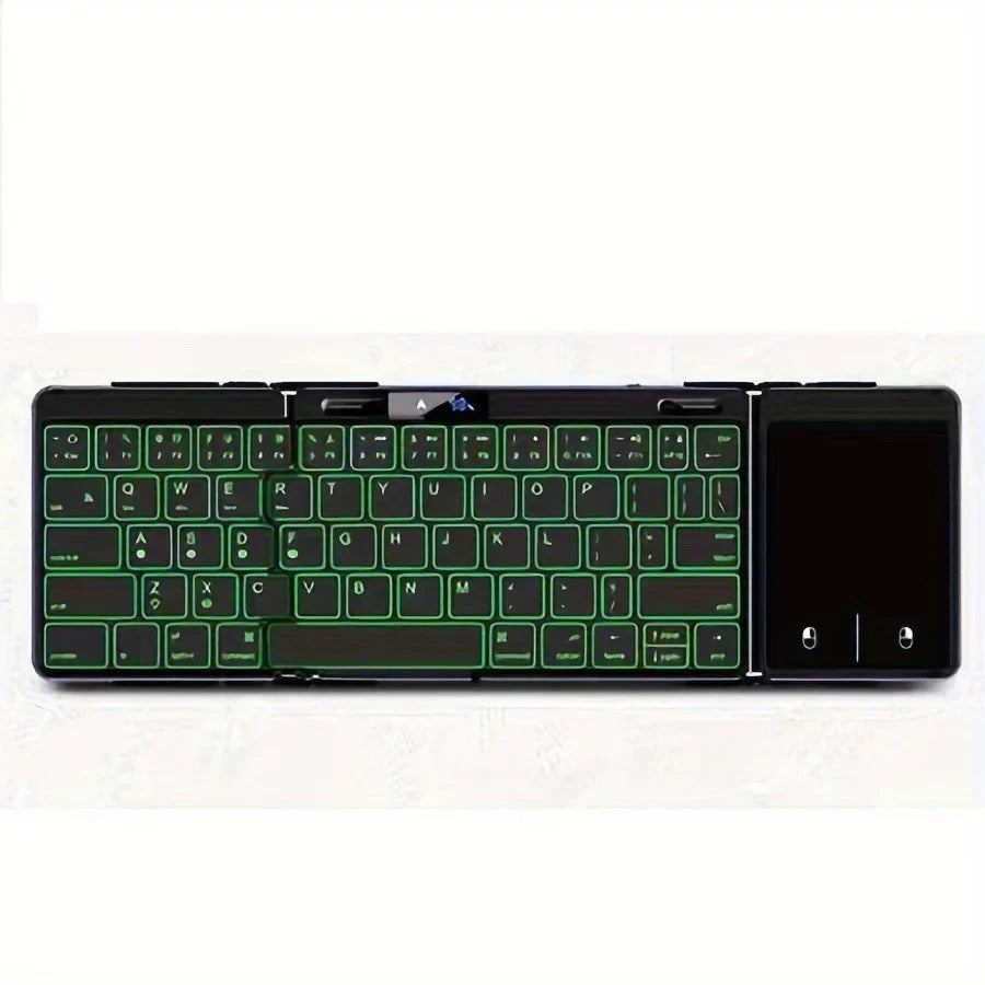 Skanto | Sammenleggbar RGB Trådløs Innebygd Touchpad Belyst Reise Tastatur