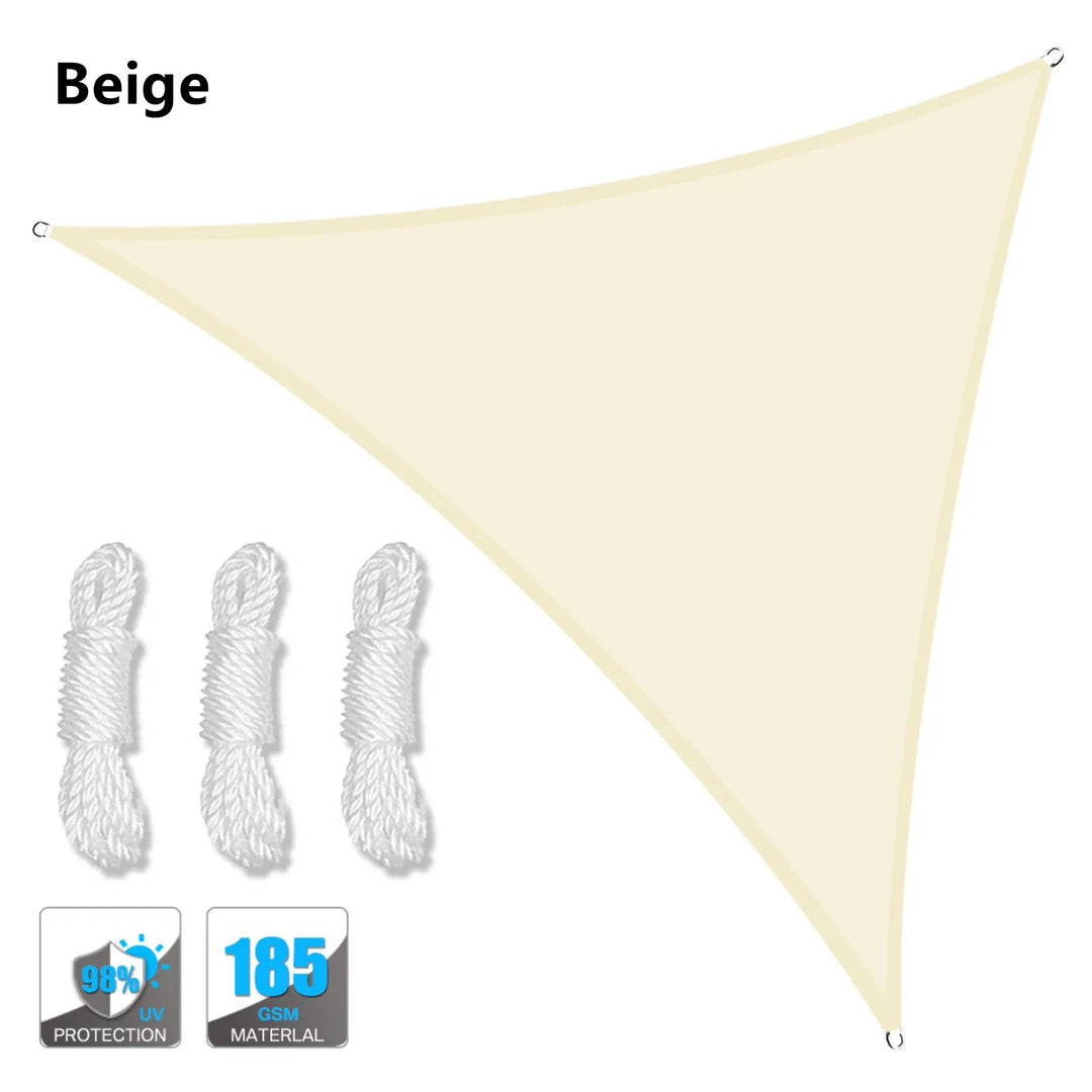 Skanto | 5x5x5/2x2x2M Vanntett Solskjerming - Trekantsolskjerming - Utendørs tak for hage, terrasse, basseng - Skygge seil Markiseduk