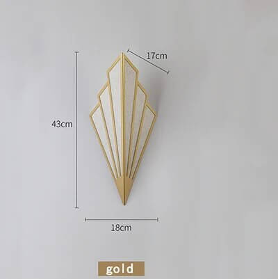 Skanto | Faneformet Art Deco Vegglampe