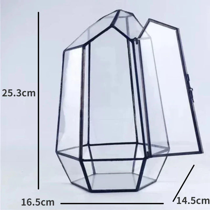 Moderne geometrisk, inspirert av naturen botanisk terrarium | Skanto