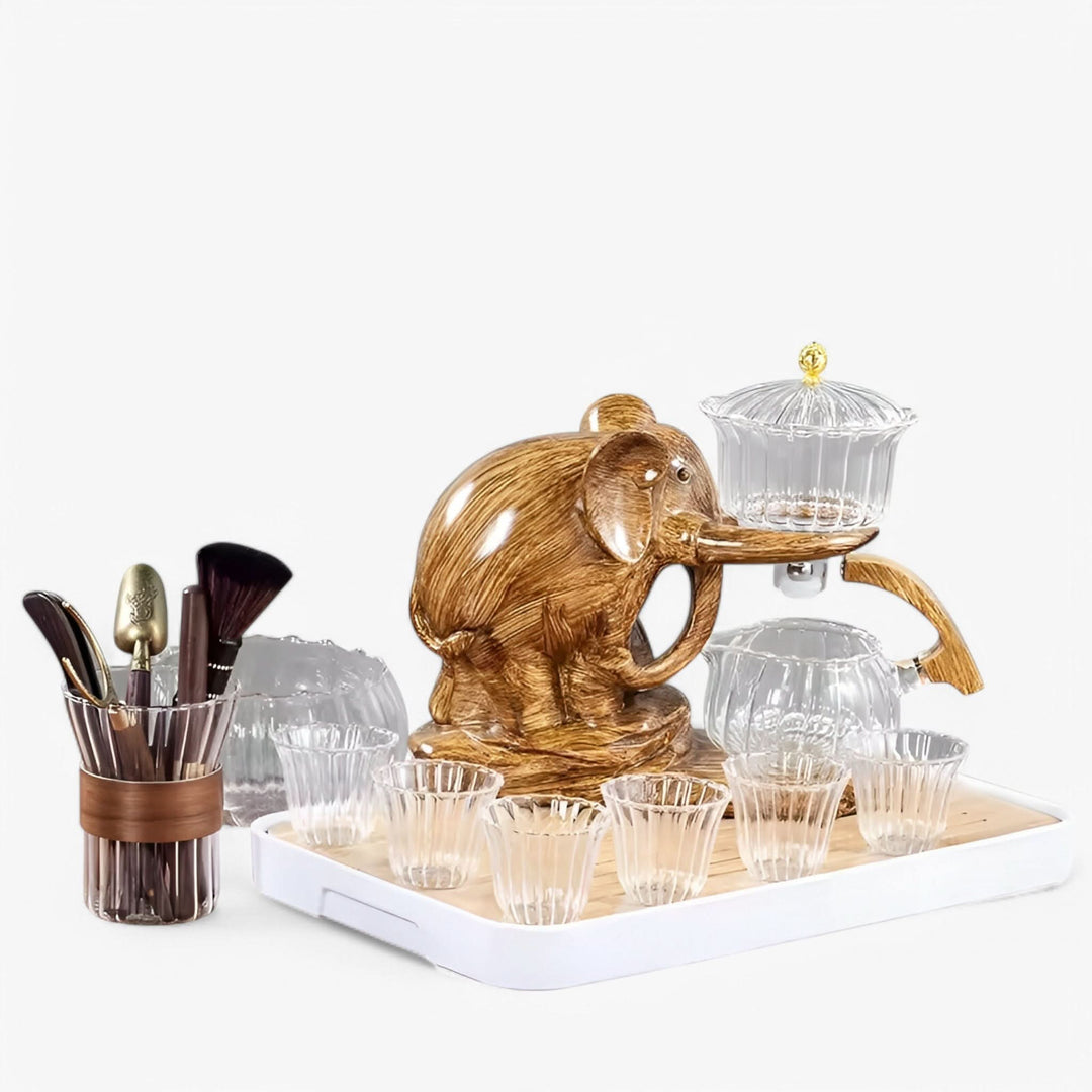Skanto | Elephant Glass Te Sett med Varmebestandig Kanne