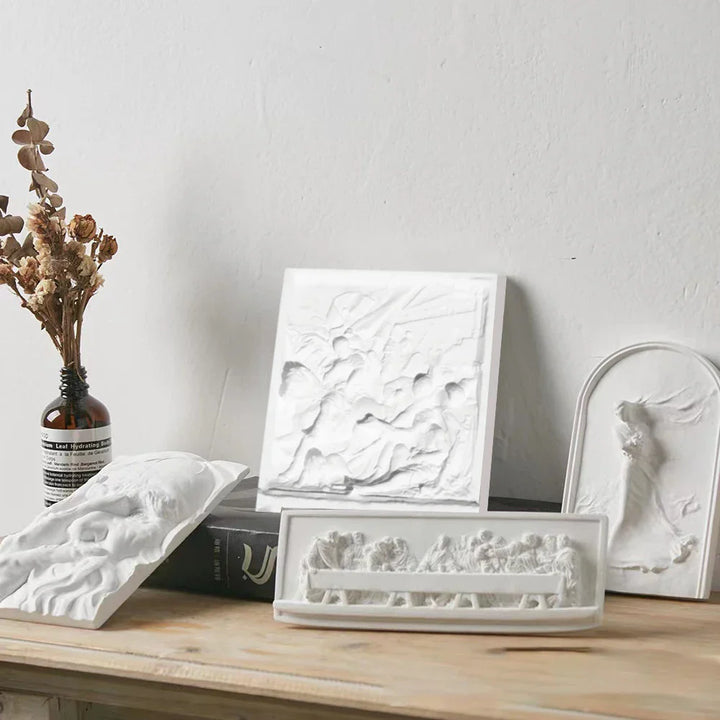 Skanto | Nordisk INS Stil Karakter Gips Statue DIY Malt Skisse Fotografi Rekvisitter Bord Dekorasjoner Hjem Kunst Gips Dekorasjon