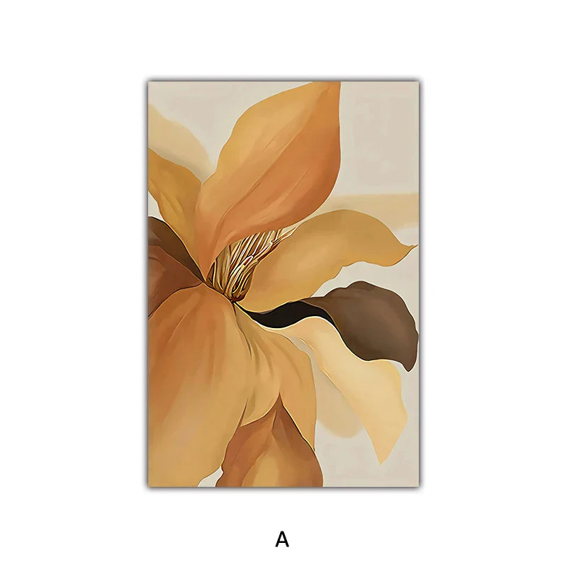Stor Abstrakt Blomster Veggkunst Fine Art Lerretsutskrifter Moderne Botanikk Bilder For Stue Spisestue Soverom Kunst Dekor | Skanto