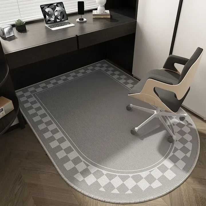 Skanto | Winnie Geometrisk Kontorstolmatte – Myk Vaskbar Non-Slip Design