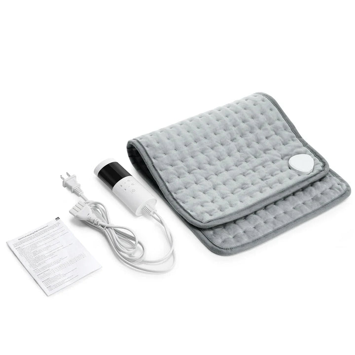Skanto | ThermaEase Elektrisk Varmepute | 9 Temperaturnivåer & 4 Timer Moduser | 30×60 cm | Vaskbar & Rask Oppvarming | For Rygg, Mage & Ben