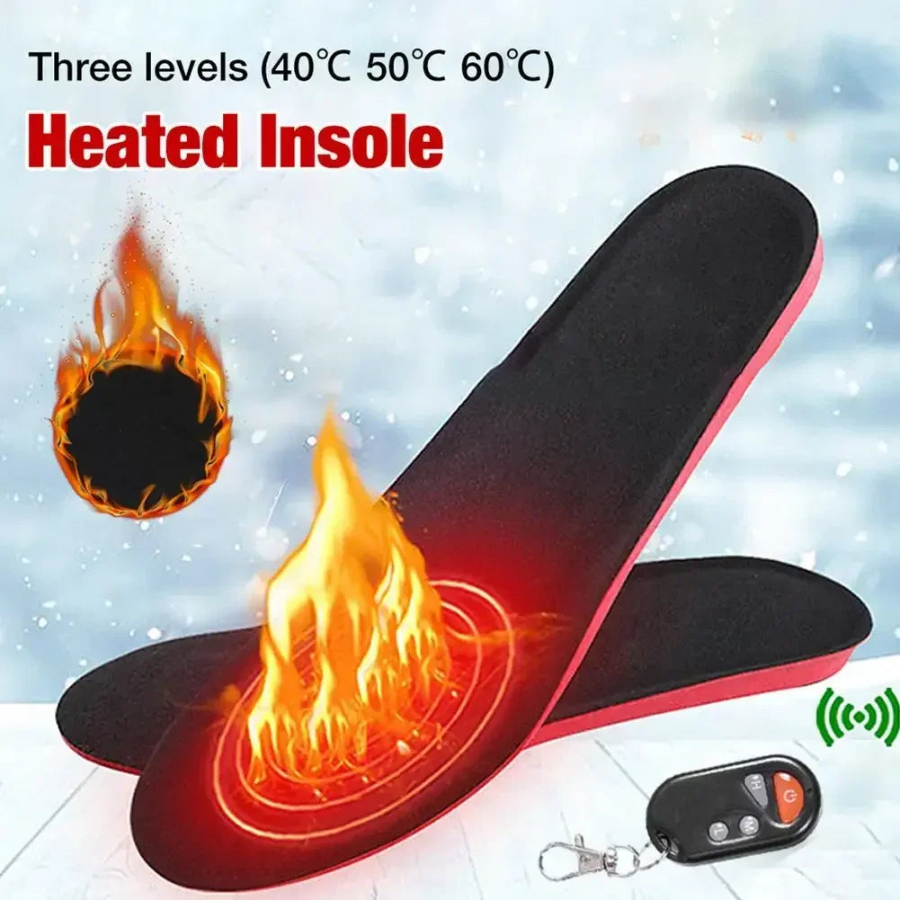 Skanto | Oppladbare Varmematter WarmStep Pro | Oppladbar med Fjernkontroll | 3 Varmeinnstillinger | Klipp-til-passform | Elektriske Fotvarmere for Vinter & Utendørs