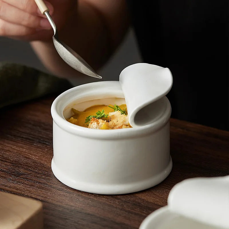Skanto | Moderne fransk løksuppebolle – Premium keramisk suppe- og grytebolle