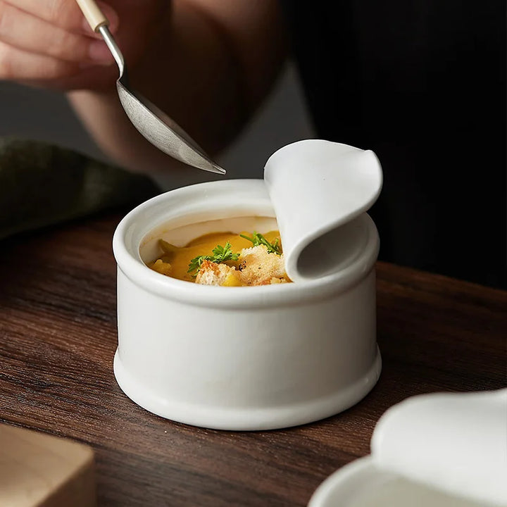 Skanto | Moderne fransk løksuppebolle – Premium keramisk suppe- og grytebolle