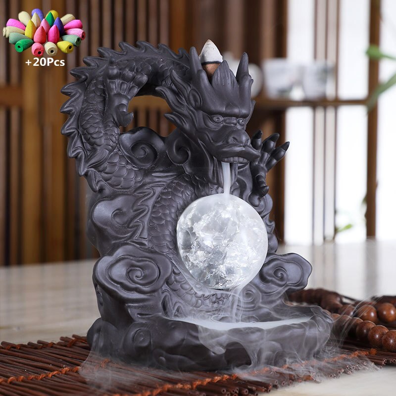 Mystic Dragon Lucky Clay Vannfall Brenner | Skanto