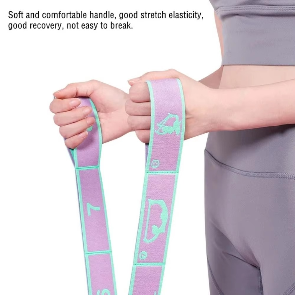Skanto | Elastisk Yoga Tøyningsbelte for Fleksibilitet, Pilates, Dans og Hjemmetrening