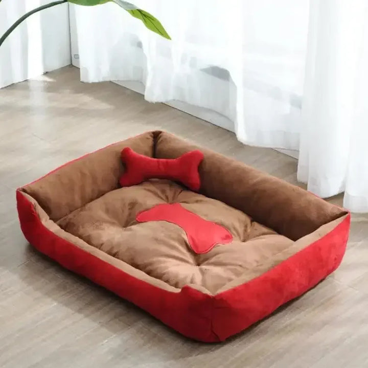 Moderne og koselige linstoff hundeseng Skanto