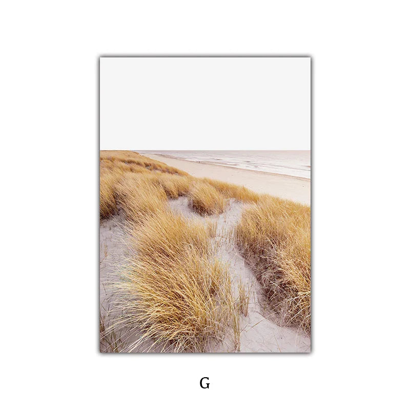 Enkel Natur Floral Landskap Galleri Veggkunst Fine Art Lerret Utskrifter Minimalistiske Nordiske Bilder For Stue Skandinavisk Hjem Dekor | Skanto