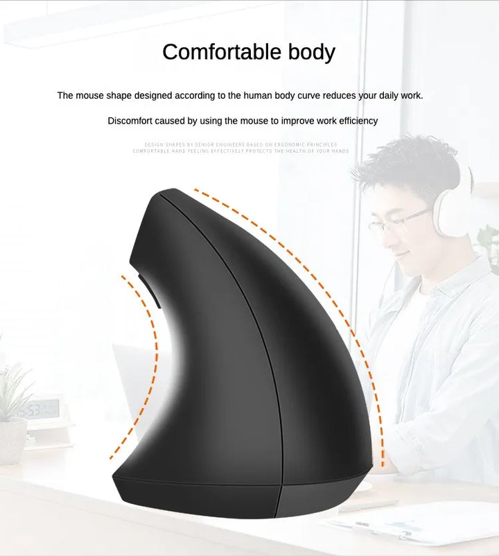Skanto | Ergonomisk Trådløs Vertikal Mus