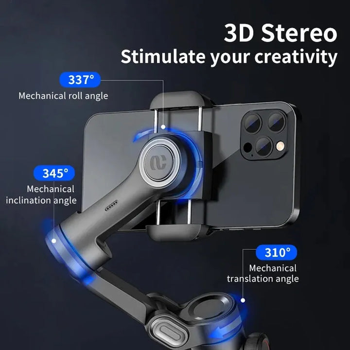 Skanto | 3-aksers smarttelefon gimbal stabilisator med AI-sporing og ansiktsgjenkjenning – Alvion