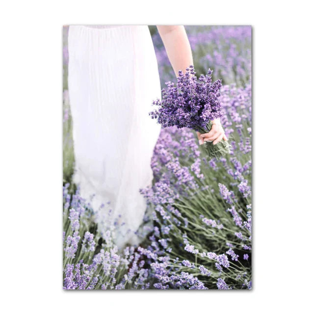 Provence Landskap Purpur Lavendel Bilder av rolig vegkunst Fine Art lerretsutskrifter Galleri veggbilder for stue Kunst Dekor | Skanto