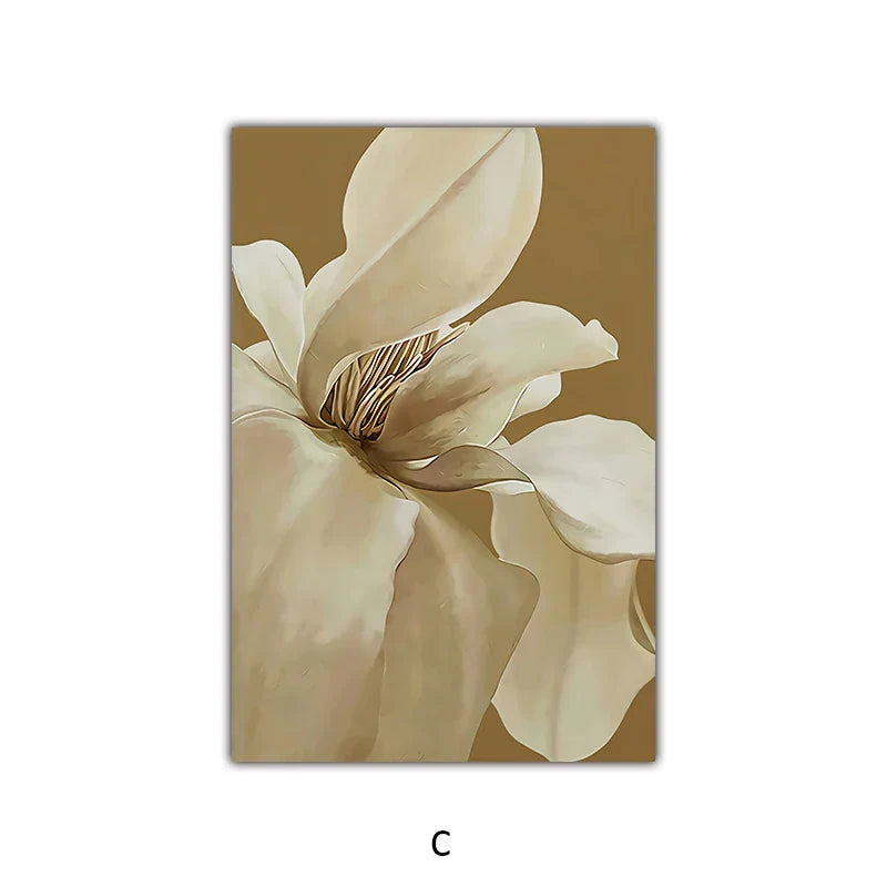 Stor Abstrakt Blomster Veggkunst Fine Art Lerretsutskrifter Moderne Botanikk Bilder For Stue Spisestue Soverom Kunst Dekor | Skanto