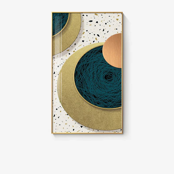Moderne Abstrakt Geometriske Sirkler Veggkunst Fine Art Lerretsutskrifter Bilder For Luksus Stue Spisestue Hotell Soverom Hjemmekontor Kunst Dekor | Skanto