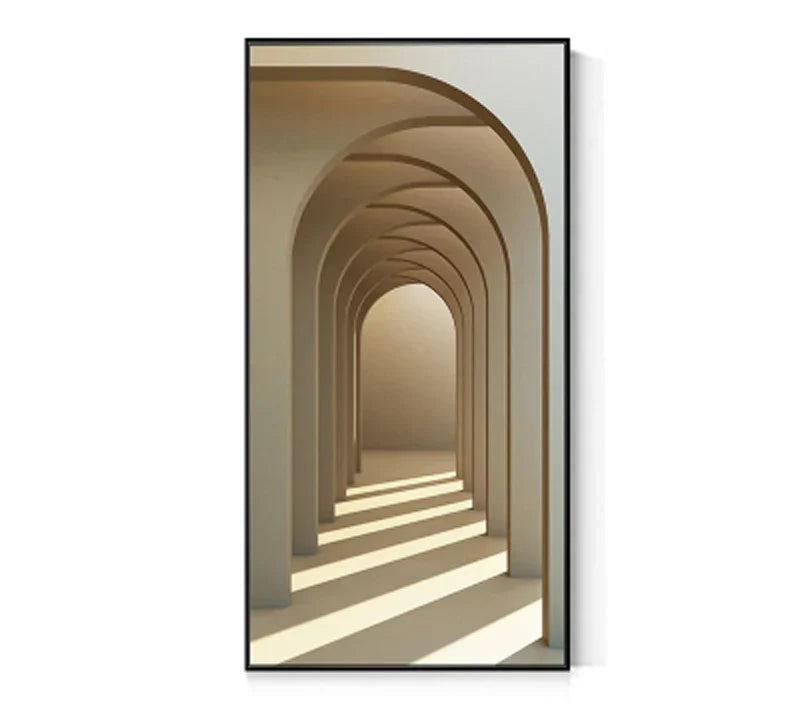 Moderne Abstrakt Minimalistiske Buemotiver Arkitektur Veggkunst Fine Art Lærred Utskrifter Bilder For Inngangshall Foyer Stue Hjemmekontor Dekor | Skanto