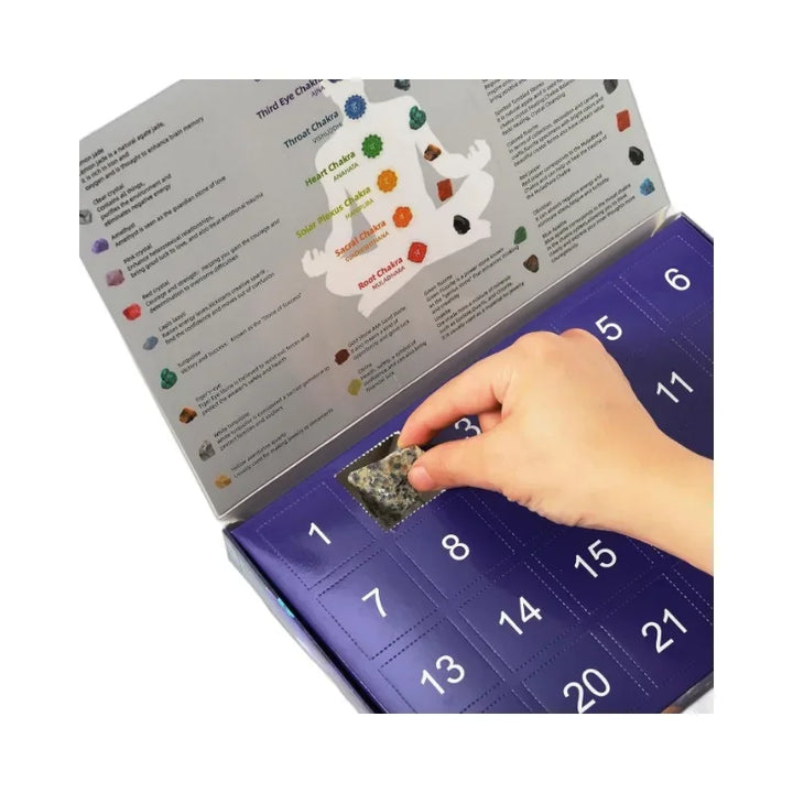 Skanto | GemSpark – Adventskalender med 24 edelsteiner – For barn og samlere