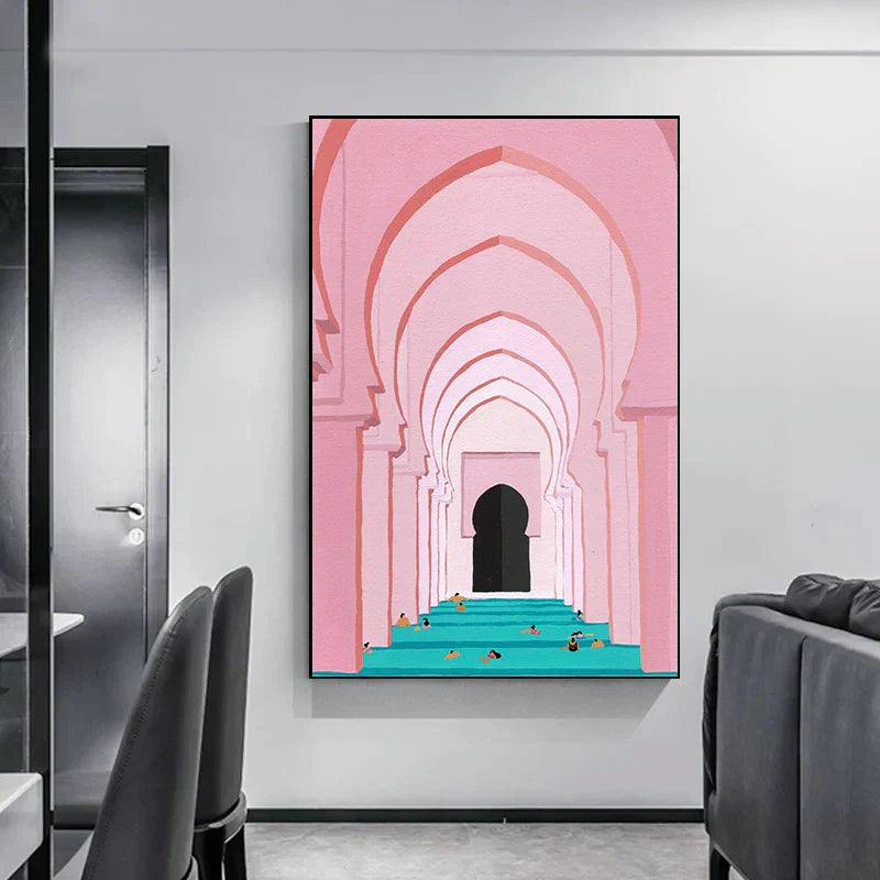 Minimalist Abstrakt Arkitektonisk Veggkunst Fin Kunst Lærtrykk Plakater Bilder For Moderne Leilighet Stue Hjemme Kontor Dekor | Skanto