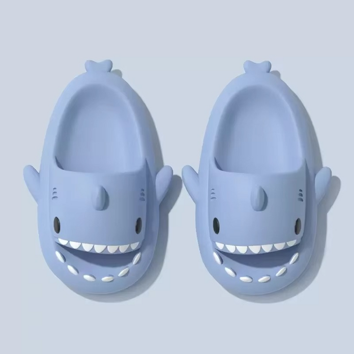 Skanto | Shark Slippers Myke Sklisikre Sandaler for Menn og Kvinner Innendørs Utendørs Kule Strand Sandaler