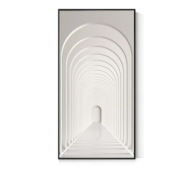Moderne Abstrakt Minimalistiske Buemotiver Arkitektur Veggkunst Fine Art Lærred Utskrifter Bilder For Inngangshall Foyer Stue Hjemmekontor Dekor | Skanto