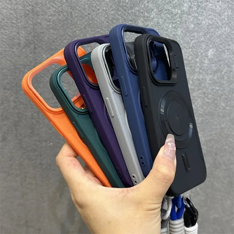 Skanto | Magnetisk Myk Håndleddsbrakett Linsebeskyttelse iPhone Etui