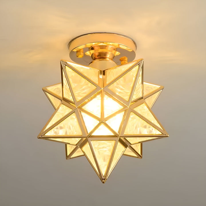 HaloStar Light - Elegant LED Taklampe med Stjerner | Skanto