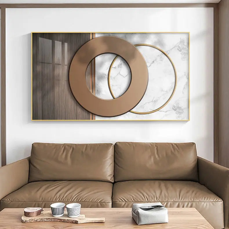 Moderne Estetikk Abstrakt Sol & Måne Veggkunsts Fine Art Lerretsutskrifter Bilder For Luksus Loft Stue Spisestue Livsstil Kunst Dekor | Skanto