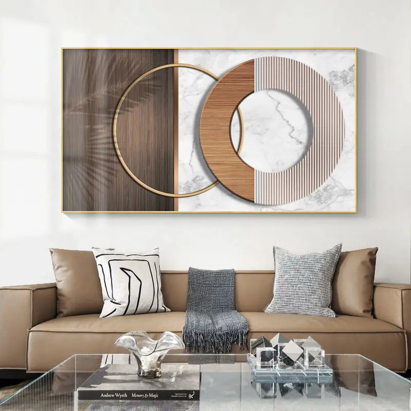 Moderne Estetikk Abstrakt Sol & Måne Veggkunsts Fine Art Lerretsutskrifter Bilder For Luksus Loft Stue Spisestue Livsstil Kunst Dekor | Skanto