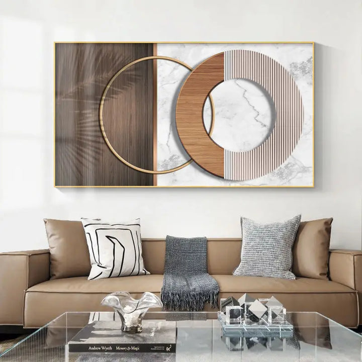 Moderne Estetikk Abstrakt Sol & Måne Veggkunsts Fine Art Lerretsutskrifter Bilder For Luksus Loft Stue Spisestue Livsstil Kunst Dekor | Skanto