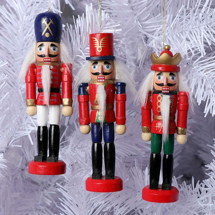 Skanto | HoutPracht | Sett med 6 Mini Nøtteknekkere Ornamenter