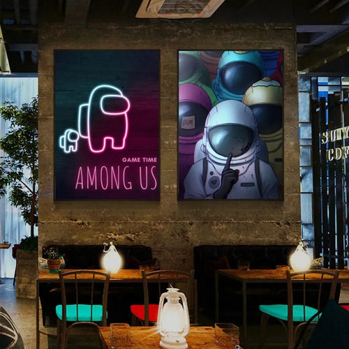 Skanto Among Us Plakat Veggkunst Hjemmeinnredning Rominnredning Digital Maleri Stue Restaurant Kjøkken Kunst