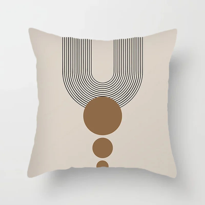 Moderne Kunst Abstrakt Mønster Dekorative Putekopper Kreativ Linje Sofa Stol Putetrekk Kaste Putekasse Hjem Kontor Dekor | Skanto
