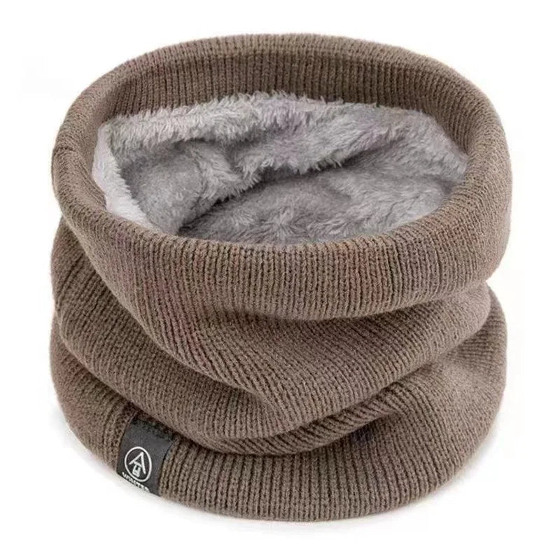 Skanto | ThermoKnit Pro | Varmer strikket skjerf med fleecefôr | Vindbestandig & Pustende | Justerbar multifunksjonell nakkebeskyttelse for kvinner & menn