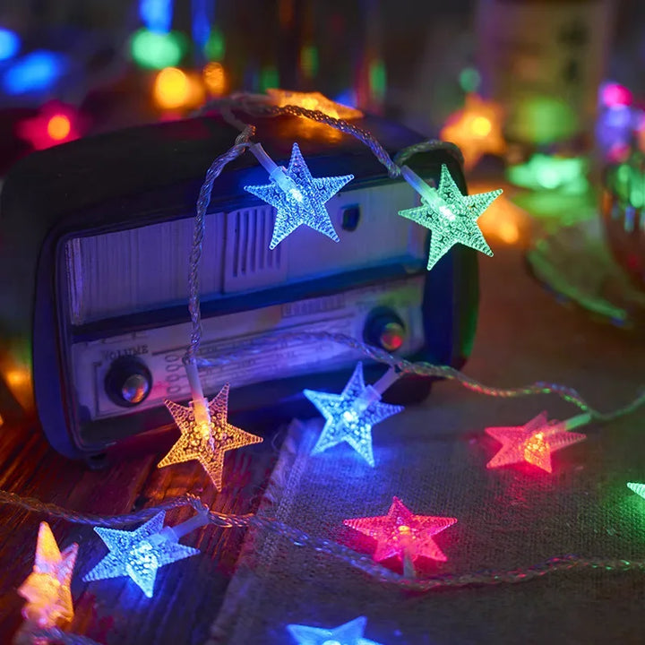 Skanto | Starlight LED Lyskæde: Ideel til indendørs dekoration, udendørs camping og telt-atmosfære