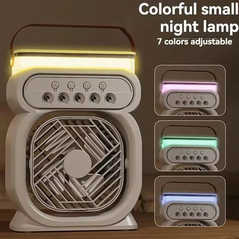 3i1 Air Cooler LED Nattlampe Luftfukter Vifte | Skanto