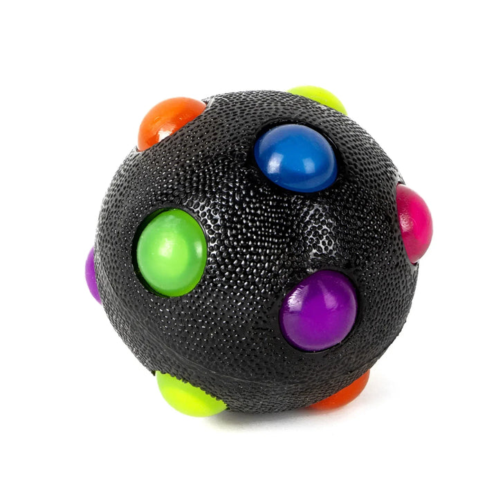 Skanto | Hundelekeg GlowPaw Ball | LED Lysball | Elastisk & Bite Resistant | For Hunder, Katter & Barn