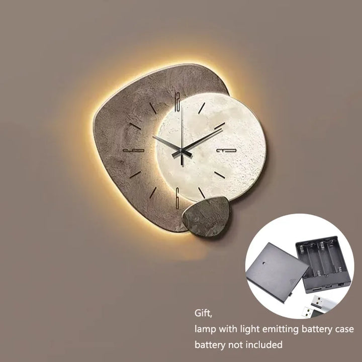 CreamWind Klokke – Stilfull Moderne Veggklokke med LED