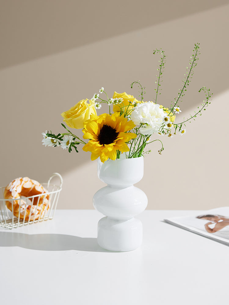 Skanto | Glass Dyre Vase - Flerfarget