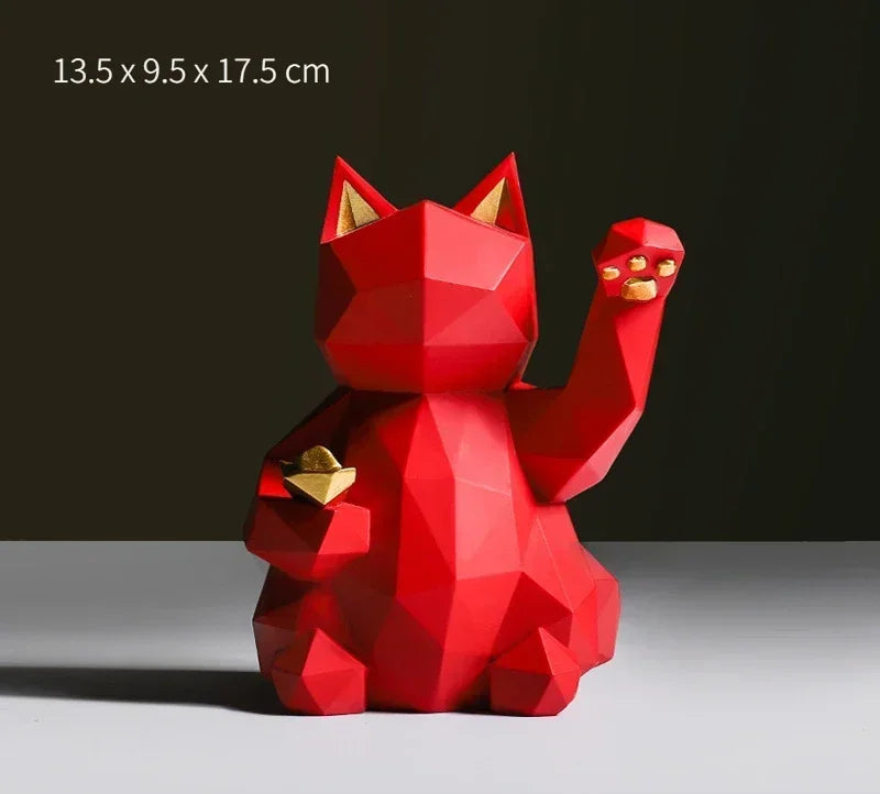 Skanto | Nordisk Minimalisme Geometri Lykke Katt Statuer
