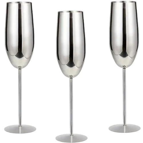 Skanto | Rustfritt Stål Glass (Sett med 6)