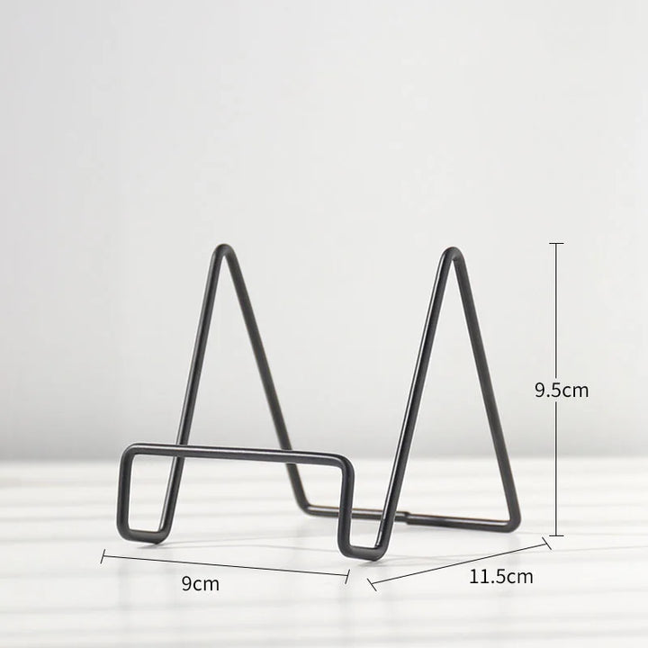 Skanto | Iron Art Multi-Use Display Stand: Allsidig magasin-, servise-, bilde- og fotobokoppbevaringsstativ for boligtilbehør