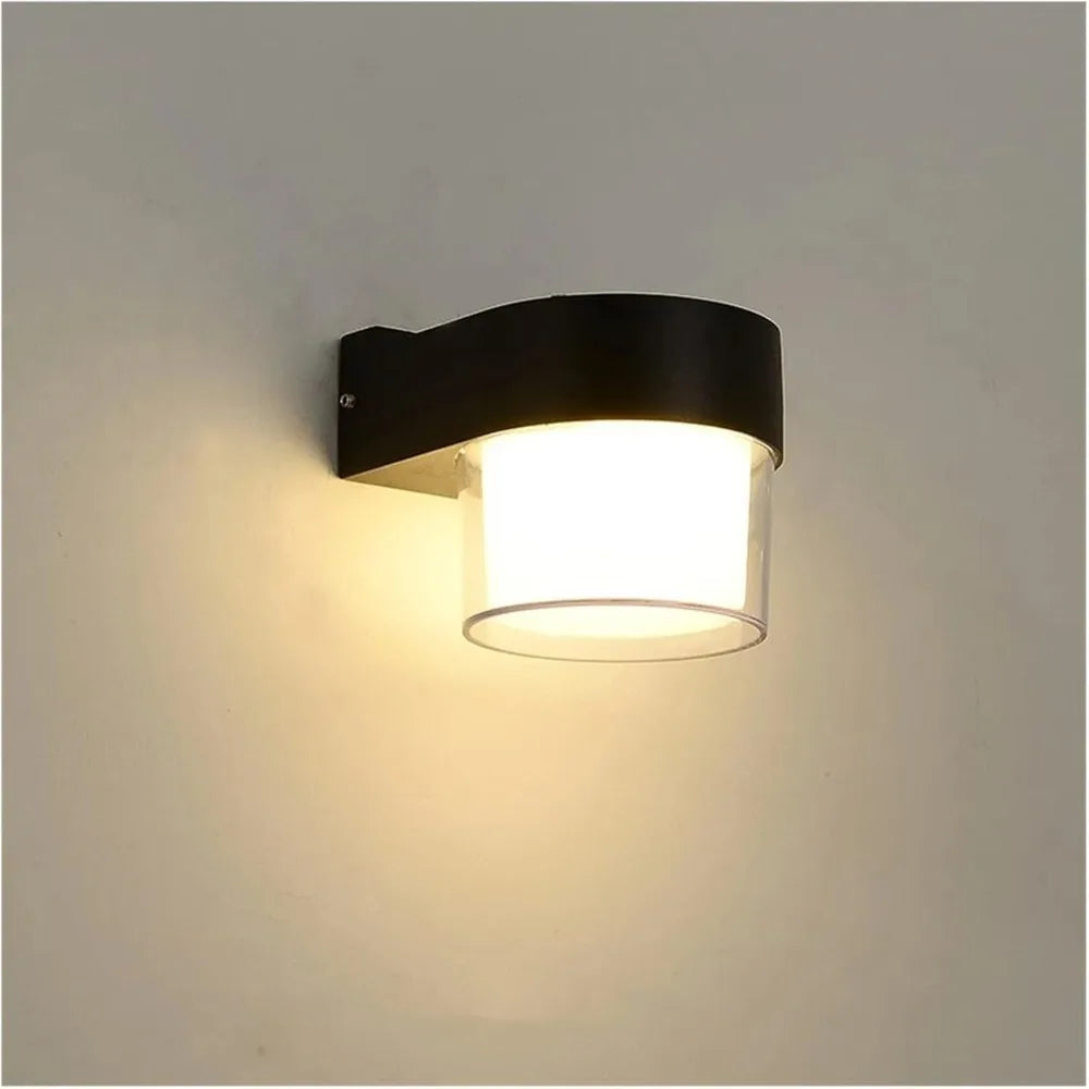 Skanto | AuroBeam LED ute vegglampe | Vanntett IP65 | Moderne design for balkong, hage og inngang | 9W / 18W